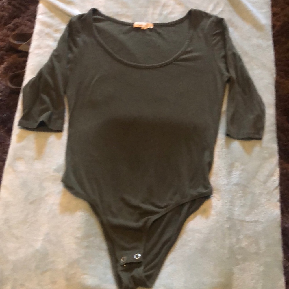 Olive body suit